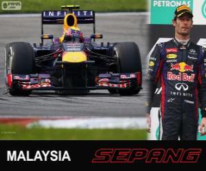 Puzzle Mark Webber - Red Bull - 2013 Μαλαισίας Grand Prix, 2º ταξινομούνται